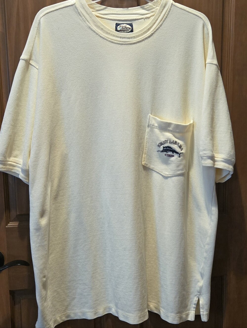 Men's Pale Yellow Polo Style Knit Shirt